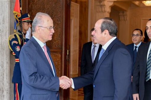 السيسي ورئيس وزراء فلسطين يشددان على الرفض التام لتهجير الفلسطينيين من أراضيهم