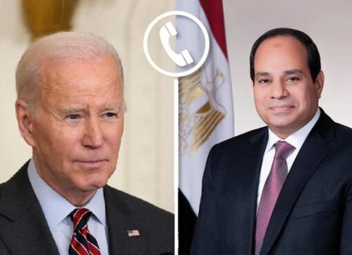 الرئيس السيسي يتلقى اتصالا هاتفيا من الرئيس جو بايدن