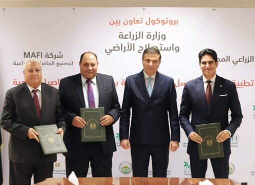 البنك الزراعي المصري يوقع بروتوكول تعاون مع وزارة الزراعة وشركة MAFI لتمويل الزراعات التعاقدية