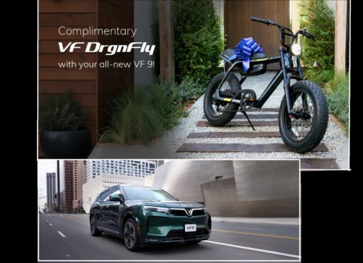 شركة فينفاست الفيتنامية (VinFast) تقدم دراجة كهربائية هدية لمشترى سيارتها الكهربائية الفاخرة VF9